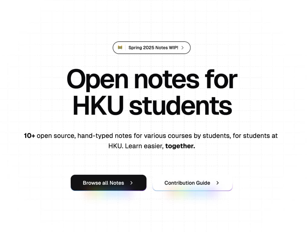 Notes@HKU